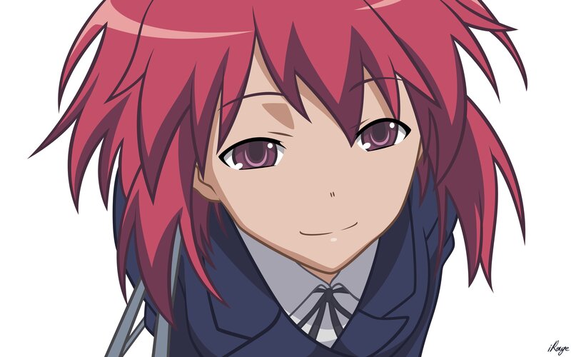 Anime Character with Red Hair — Neutral, School Uniform