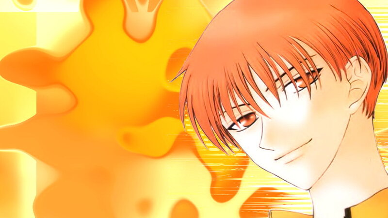 Anime Character with Red Hair — Orange, Dramatic