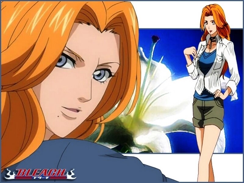 Anime Character with Red Hair — Orange