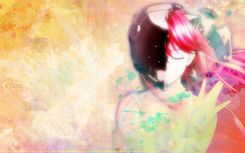 Anime Character with Red Hair — Pink