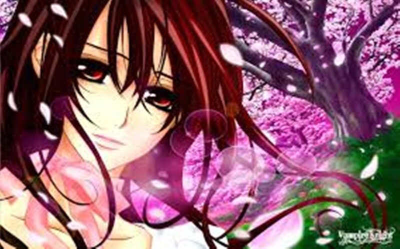 Anime Character with Red Hair — Purple
