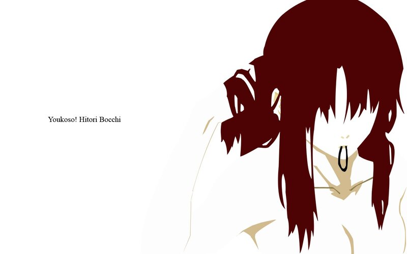 Anime Character with Red Hair — White, Dramatic
