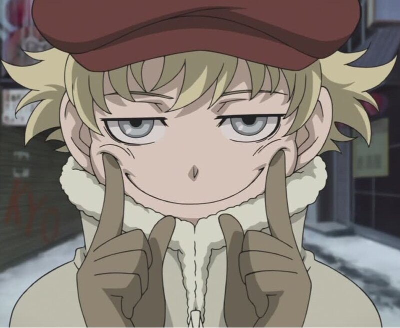 anime character with red hat