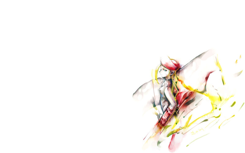 anime character with red hat
