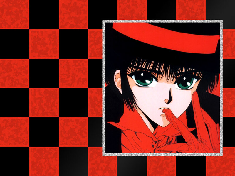 anime character with red hat