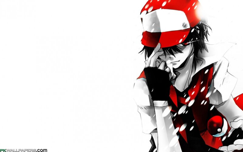 anime character with red hat