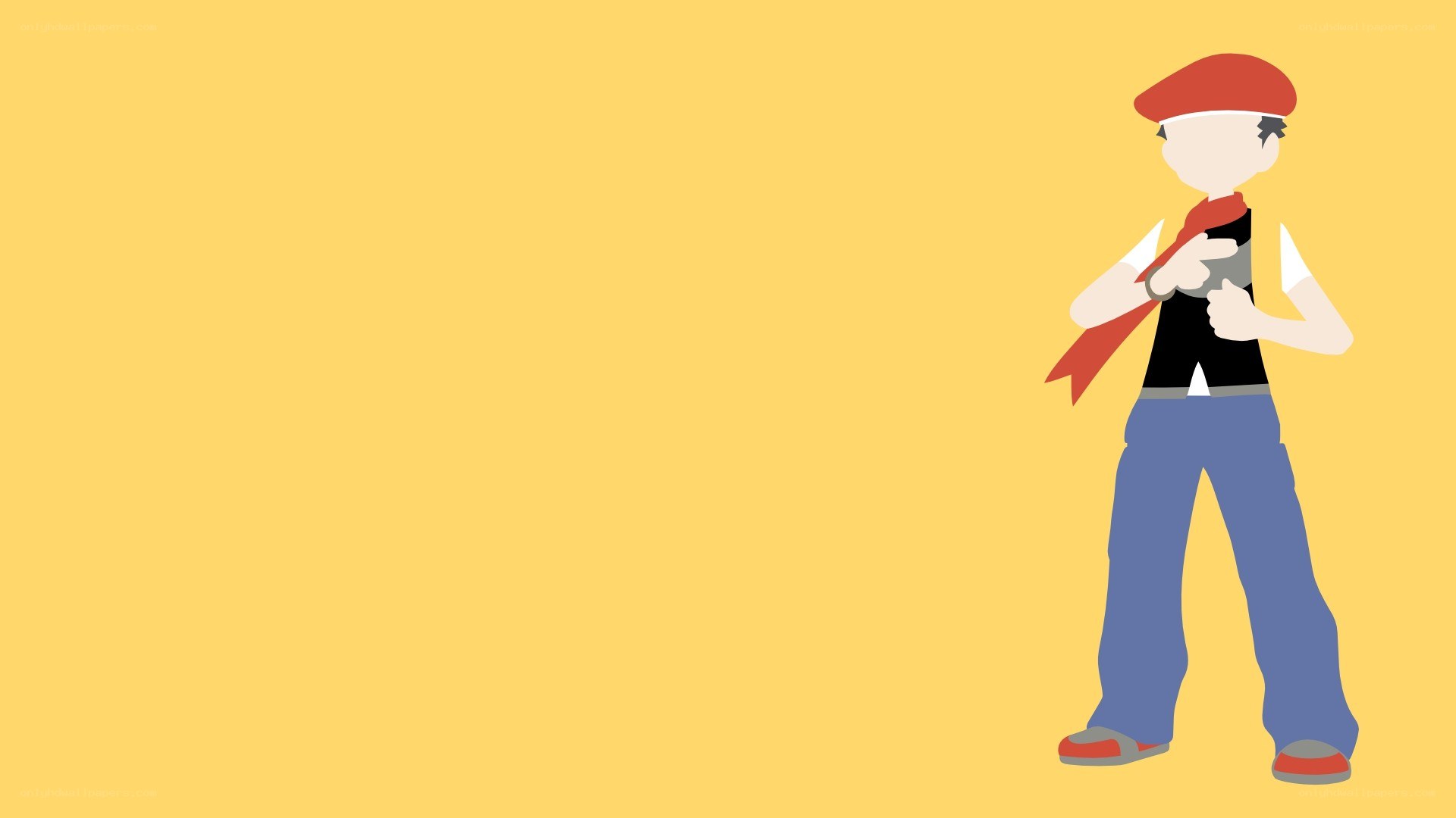 anime character with red hat