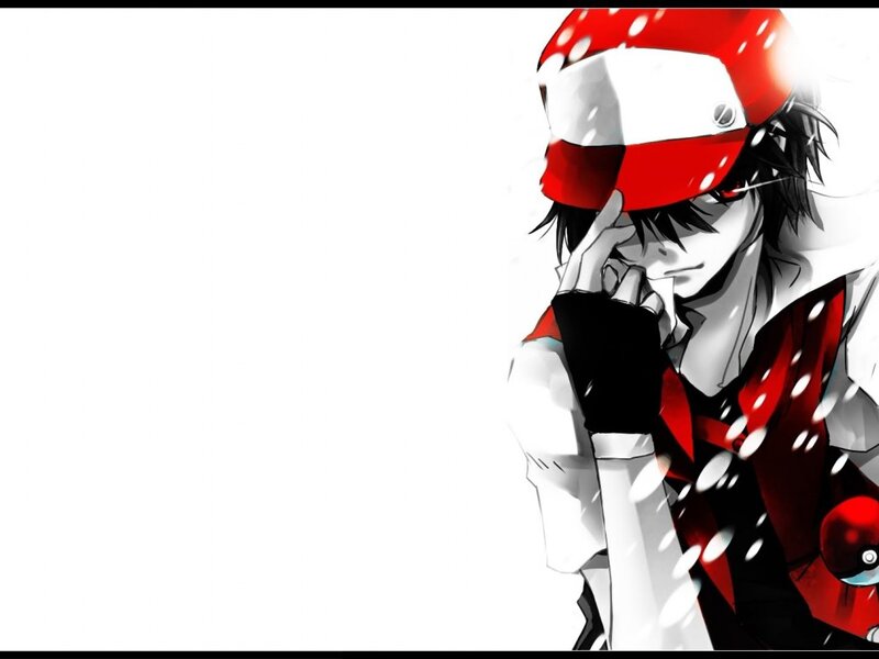 Anime Character with Red Hat — Dramatic, Manga, Gloves