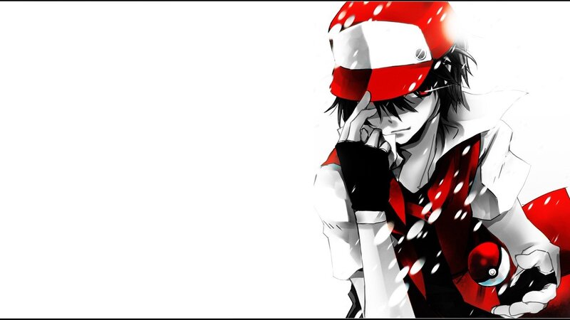 Anime Character with Red Hat — Dramatic, Manga, Poké Ball