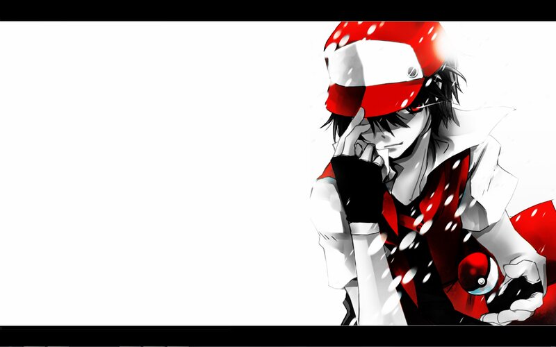 Anime Character with Red Hat — Dramatic, Winter, Manga