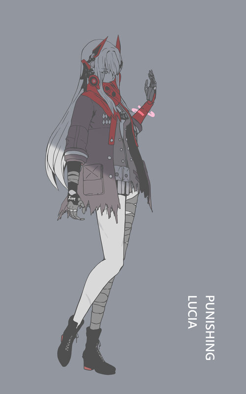 Anime Character with Red Horns