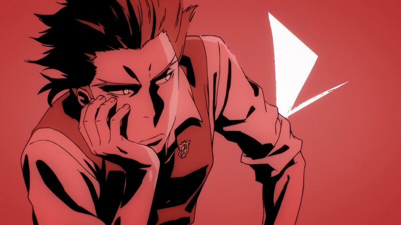 Anime Character with Red Lighting