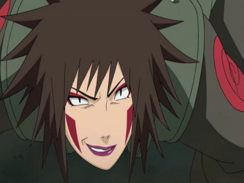 anime character with red markings