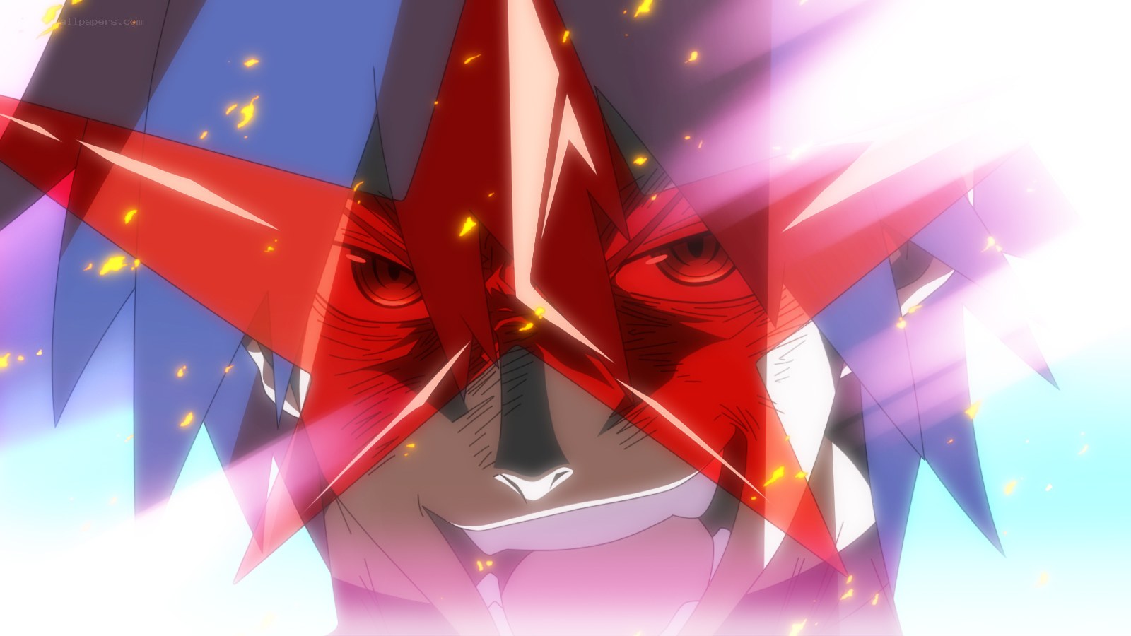 anime character with red mask