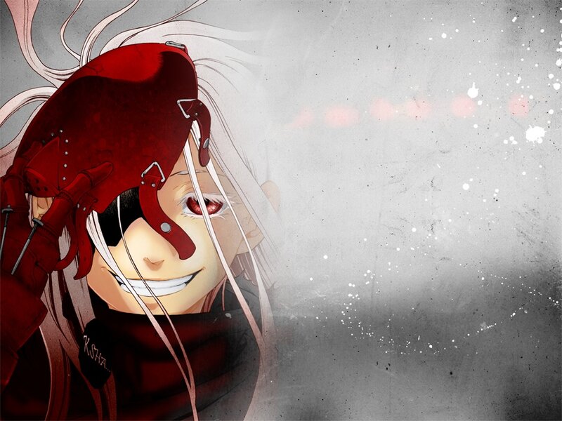 anime character with red mask
