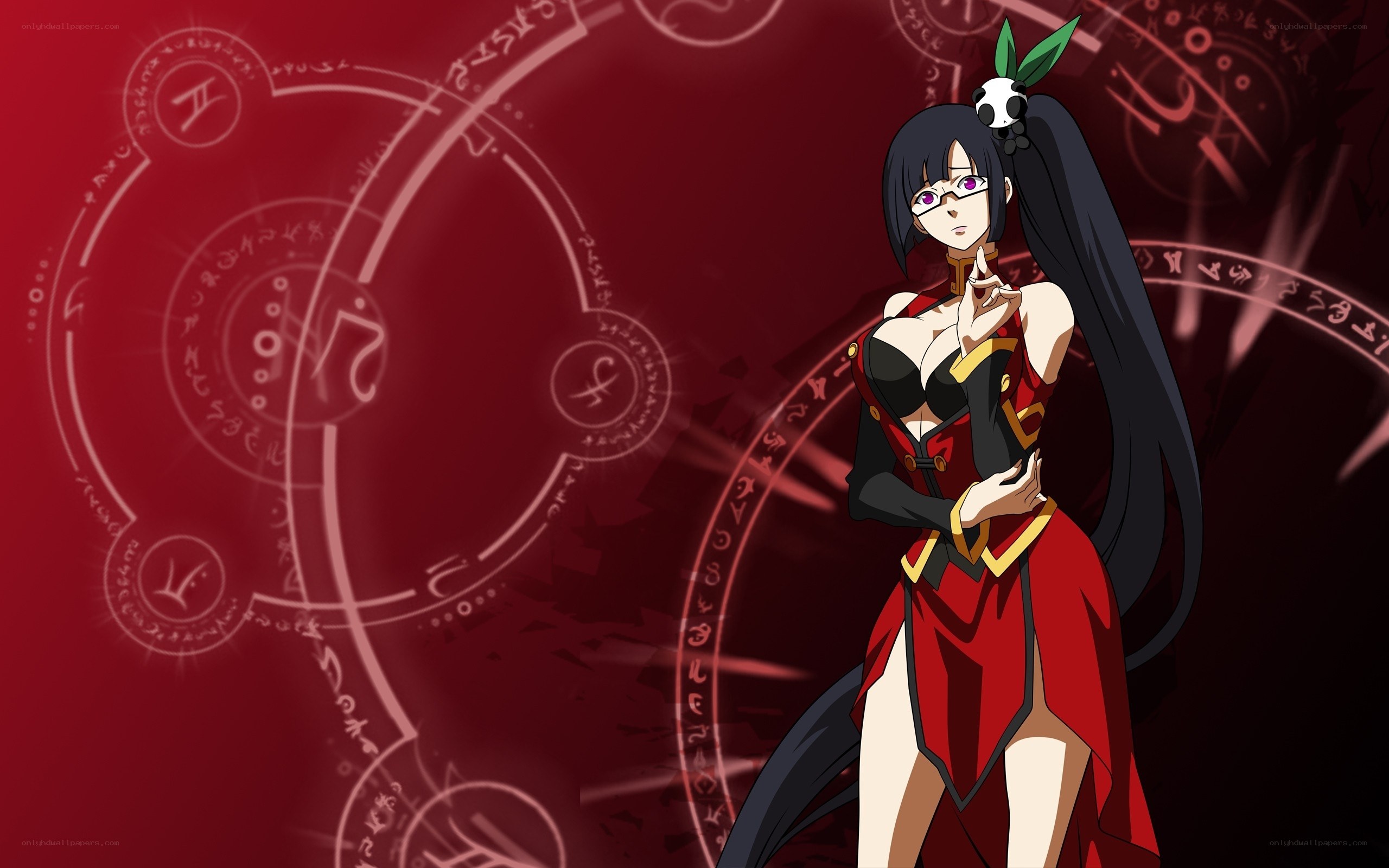 anime character with red outfit
