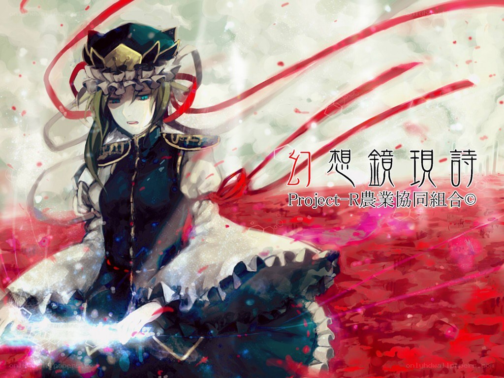 Anime character with red ribbons