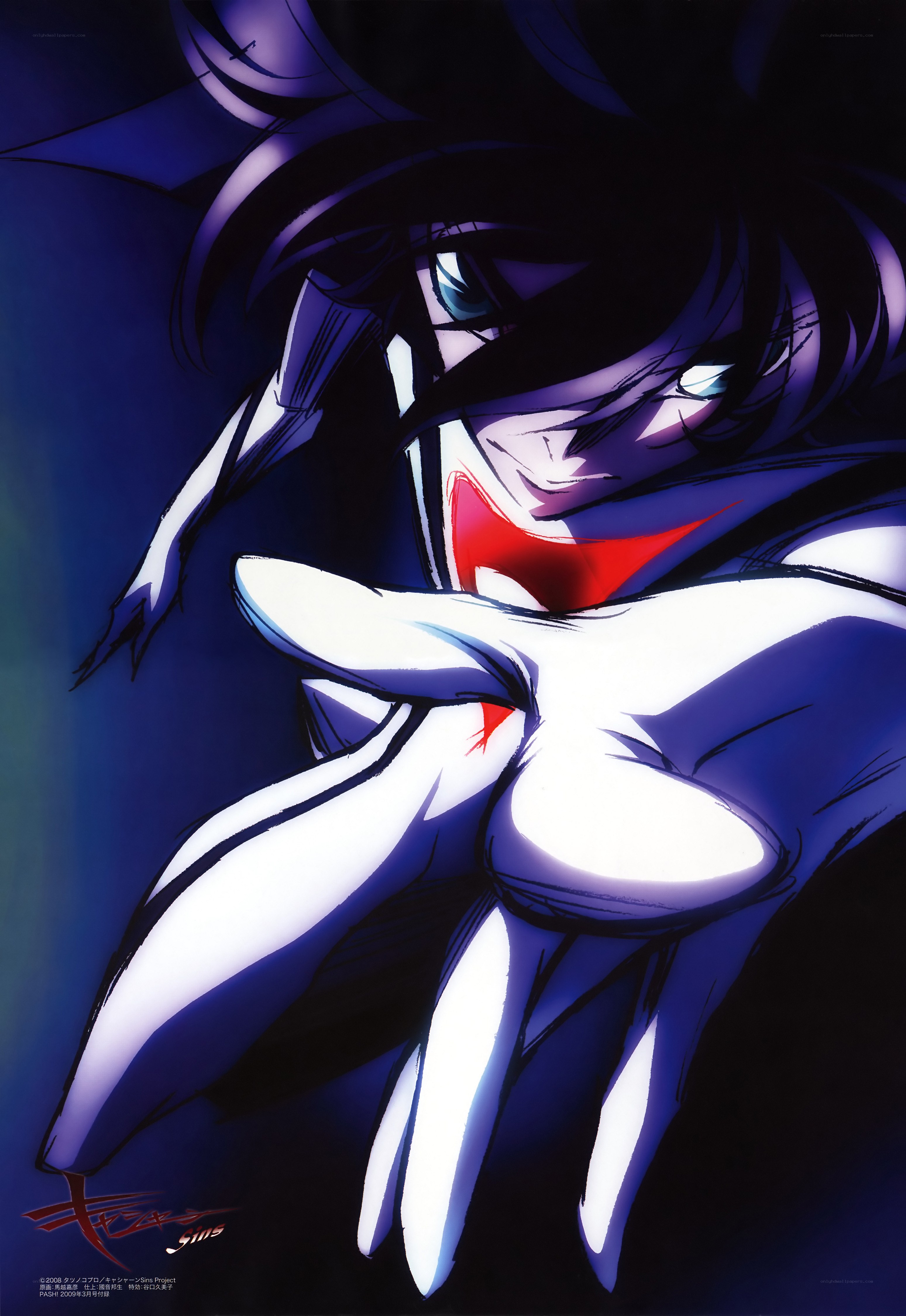 Anime character with red scarf