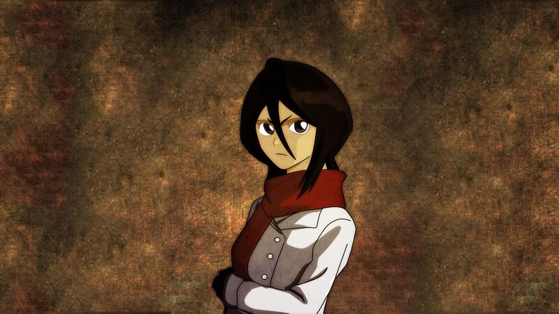 anime character with red scarf