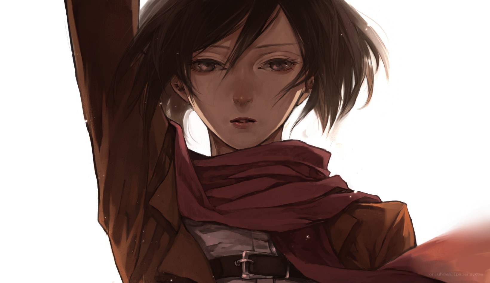 anime character with red scarf