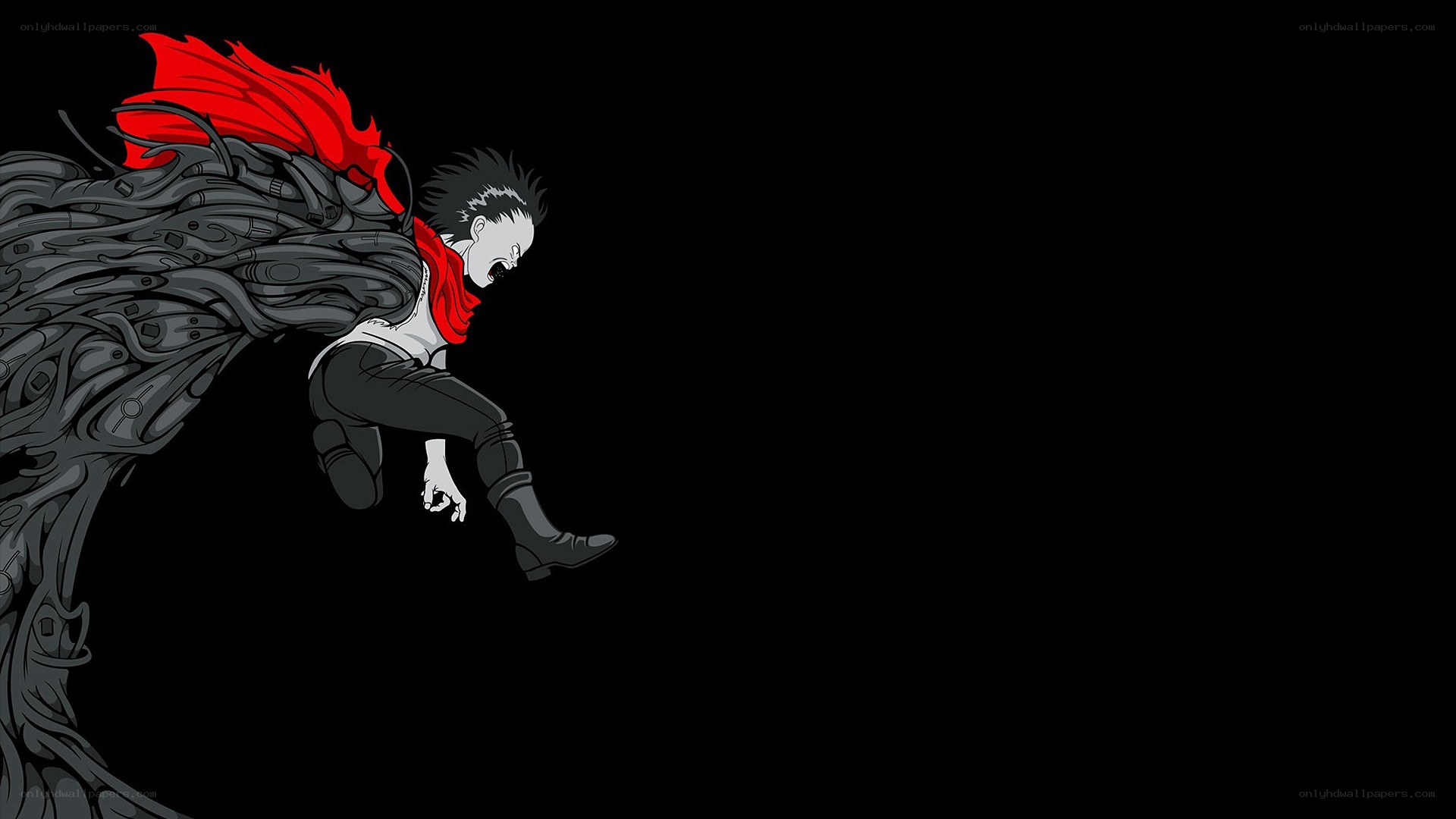 anime character with red scarf