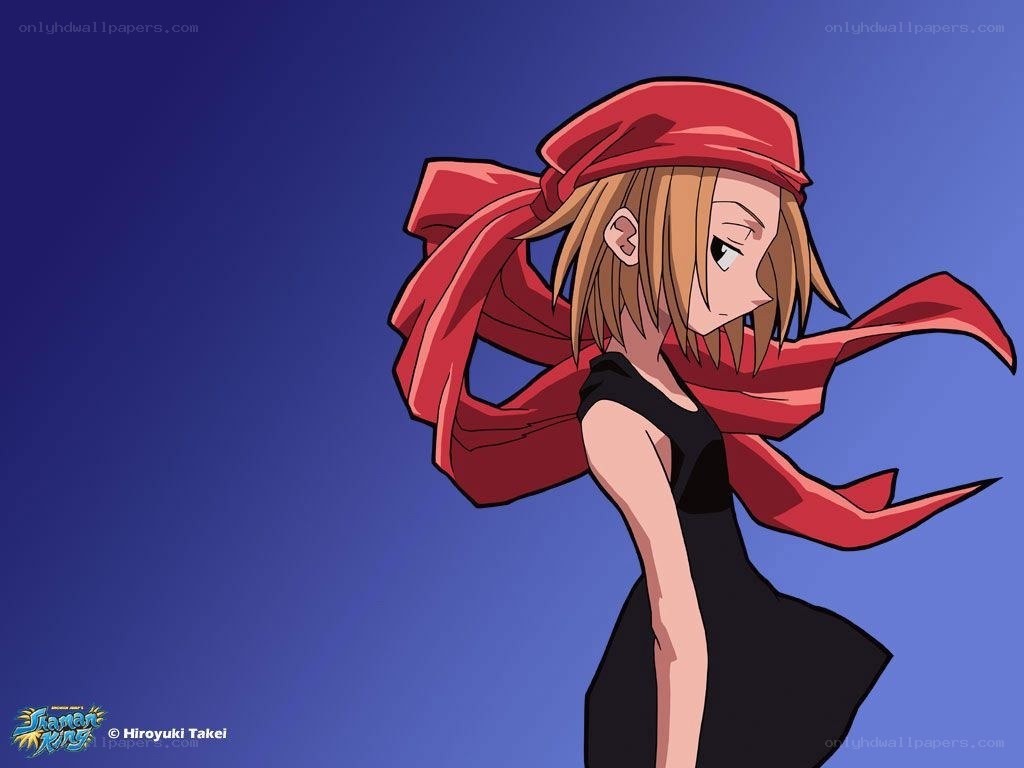 anime character with red scarf