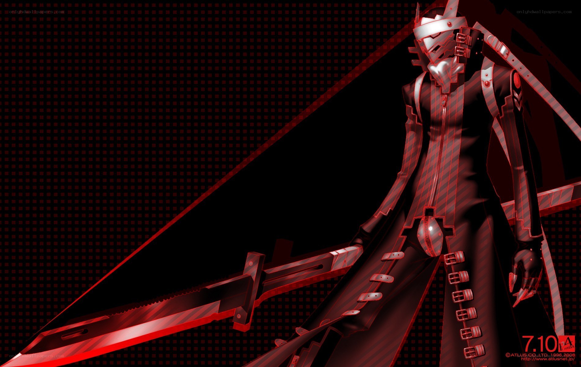 anime character with red sword