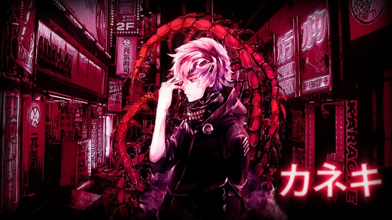 Anime Character with Red Tentacles