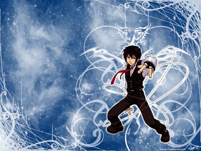 anime character with red tie
