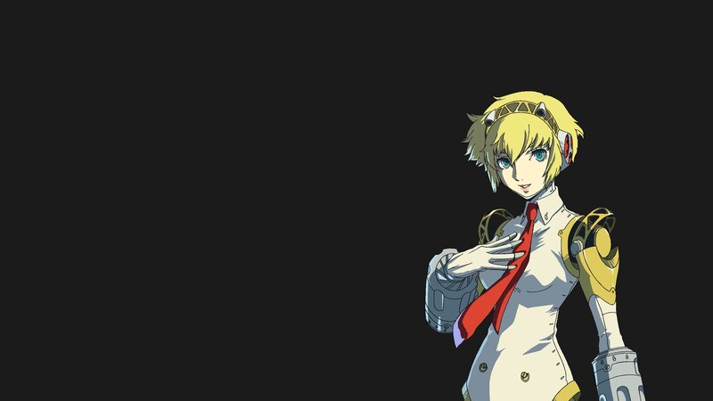 Anime Character with Red Tie — Black