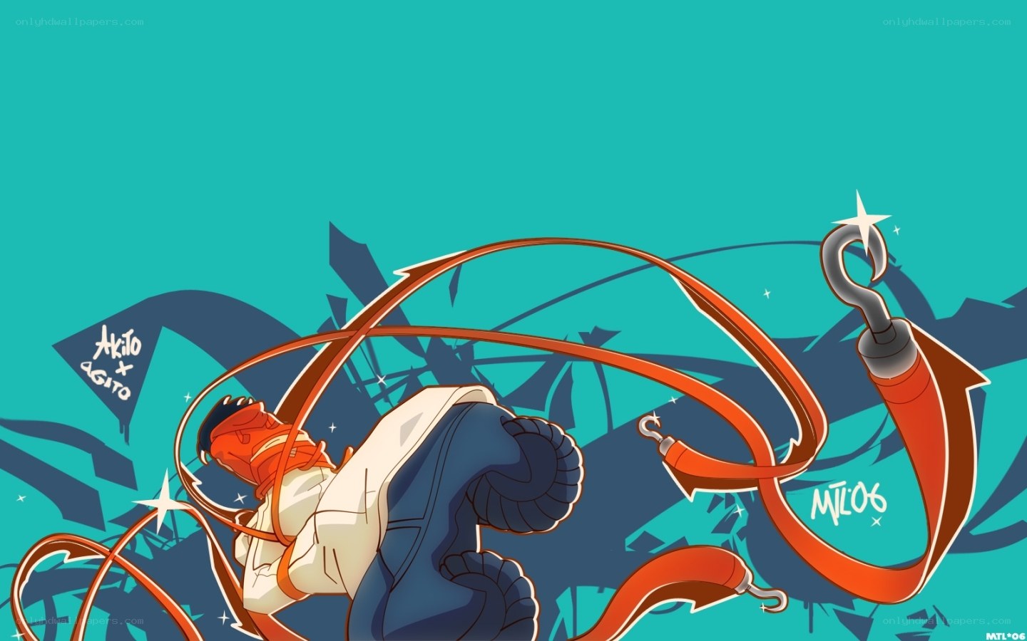 Anime character with red whip