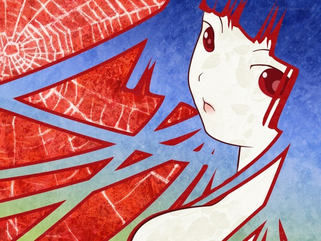 anime character with red wings
