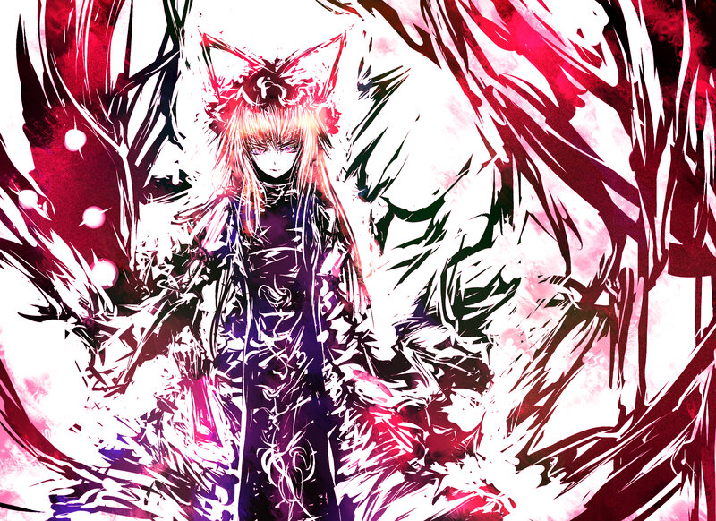 anime character with red wings