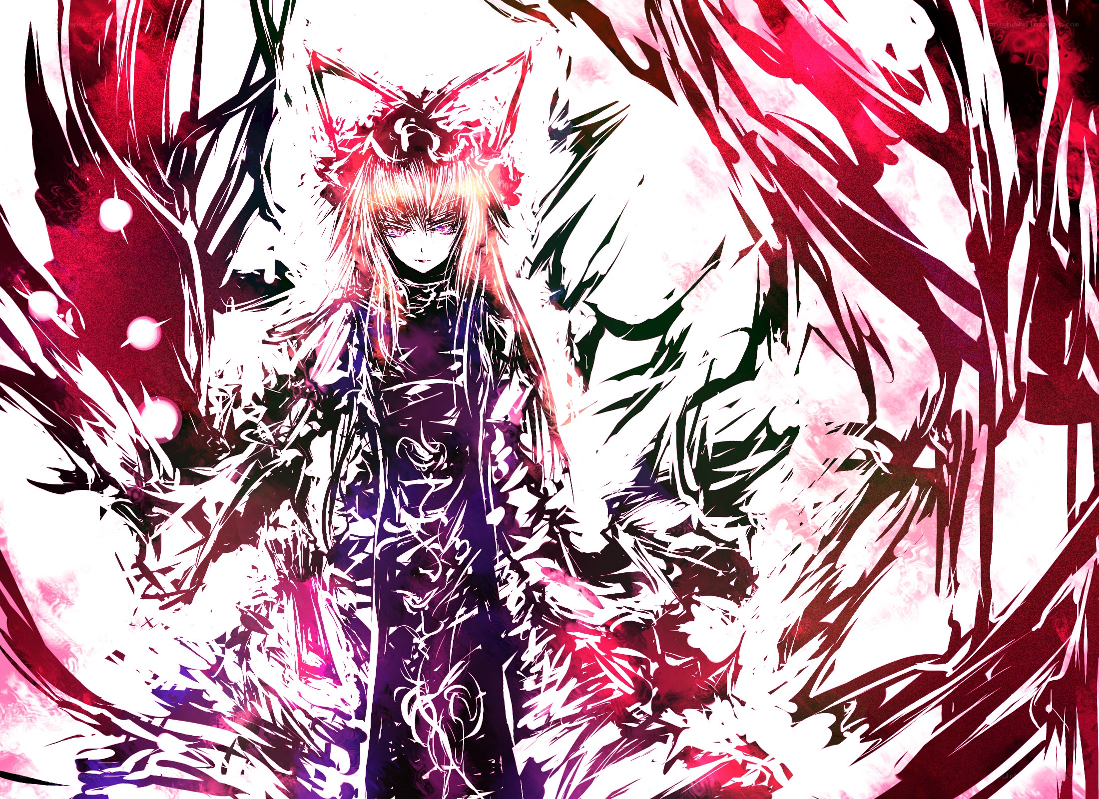 anime character with red wings
