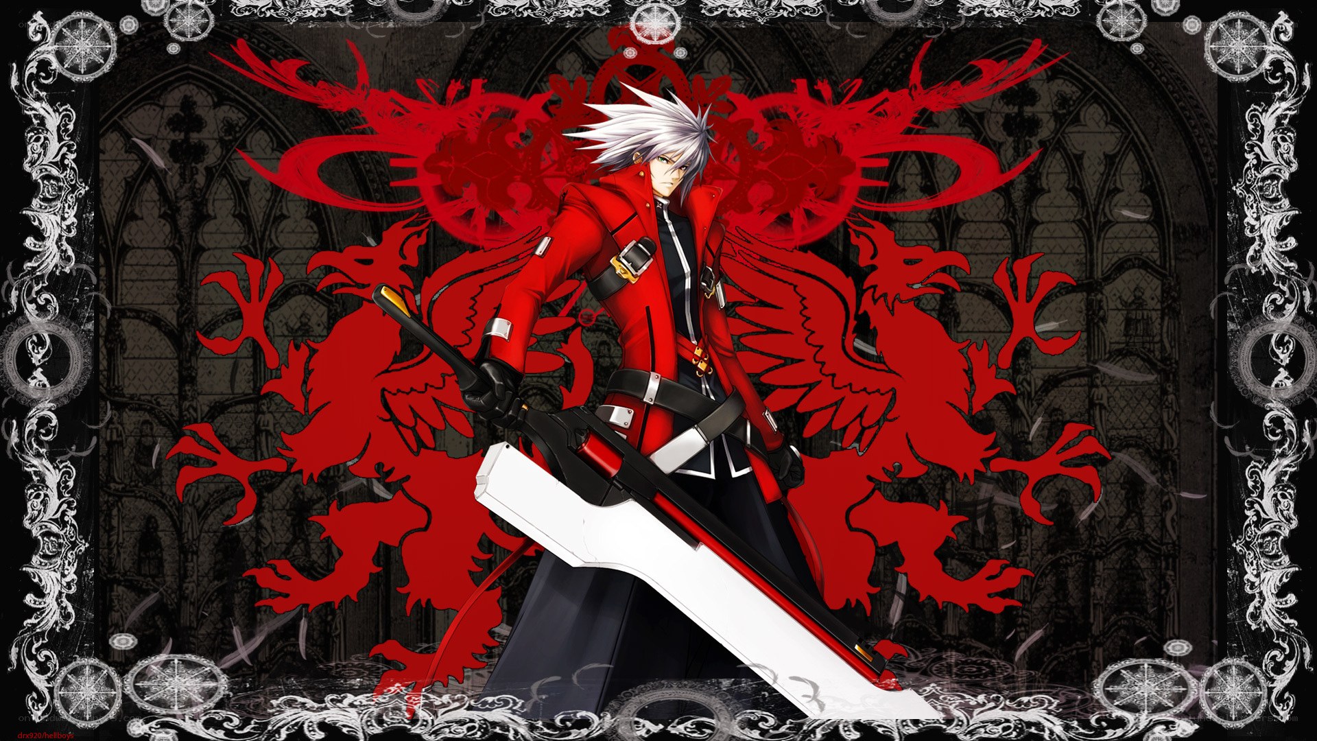 Anime character with red wings
