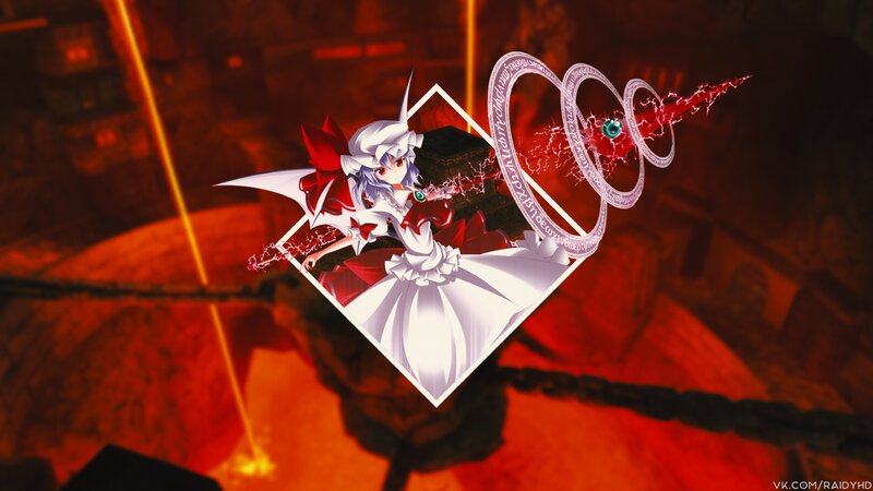 Anime Character with Red Wings — Dramatic, Digital Art, Magic Circle