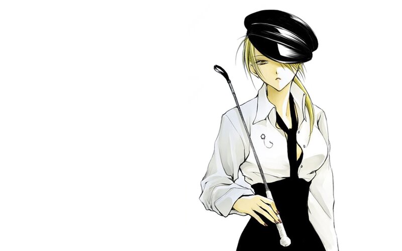 anime character with riding crop