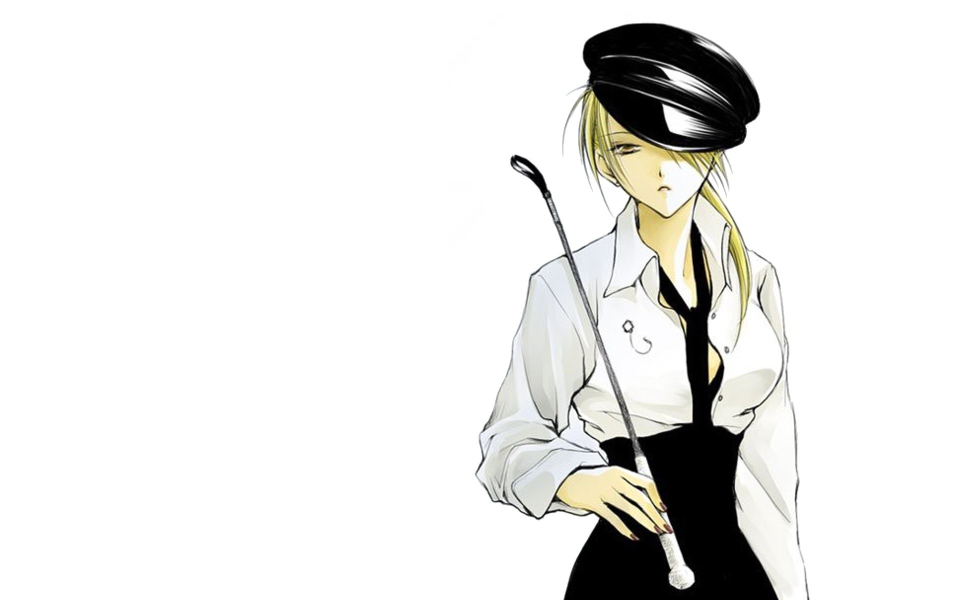 anime character with riding crop