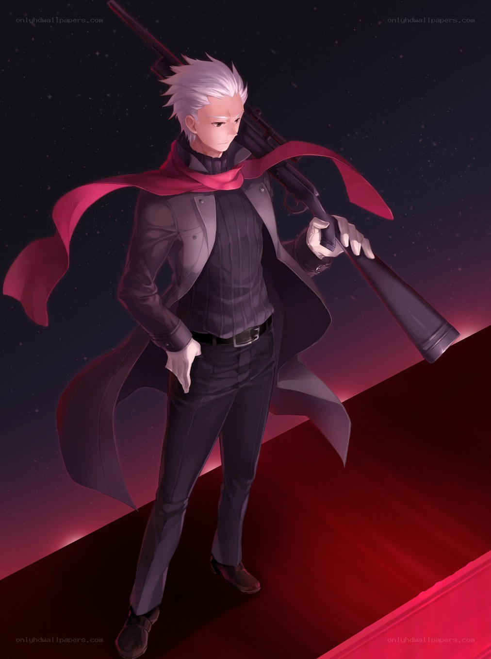 Anime character with rifle