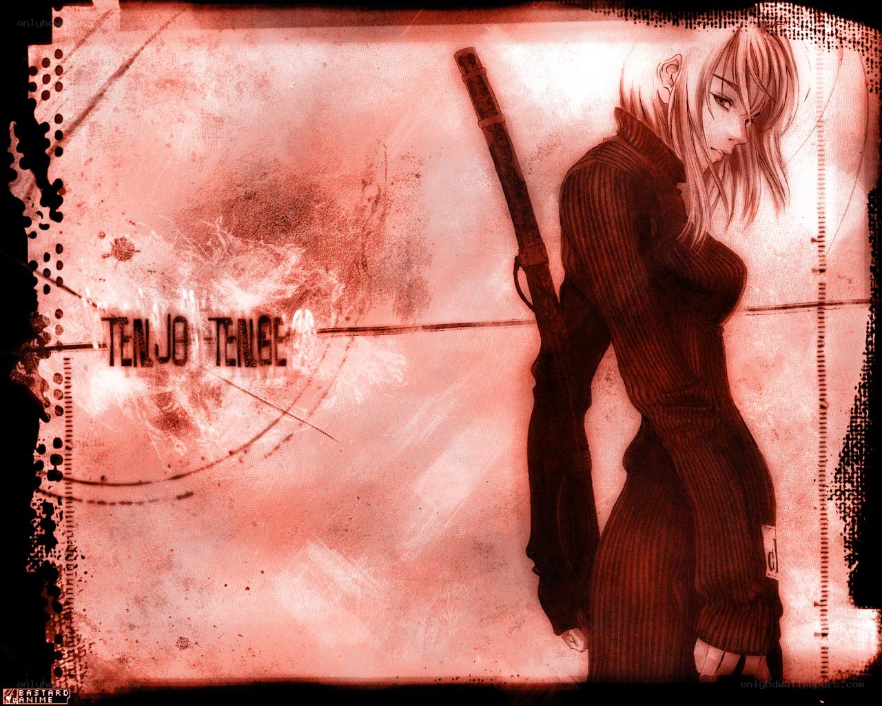 anime character with rifle