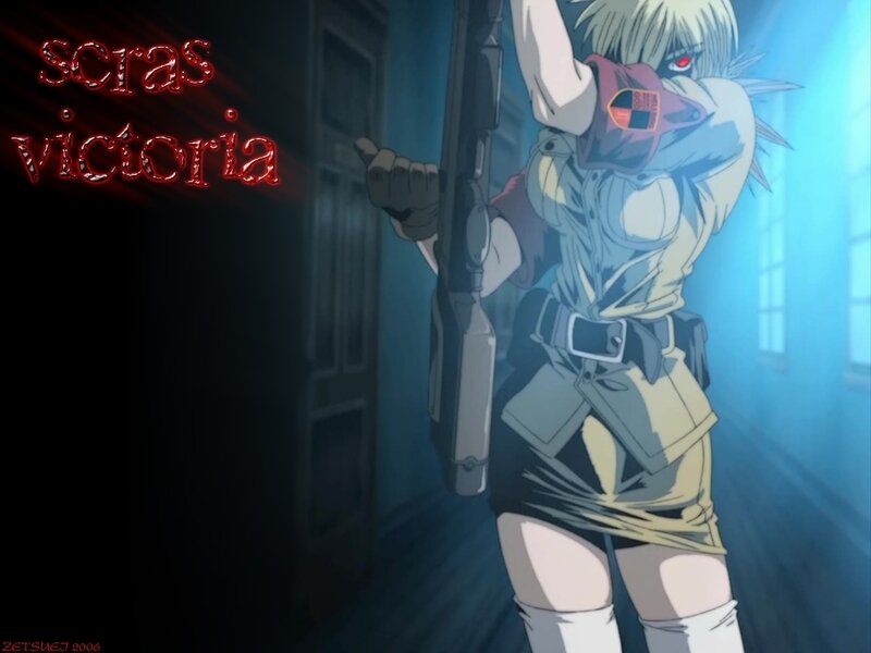 anime character with rifle