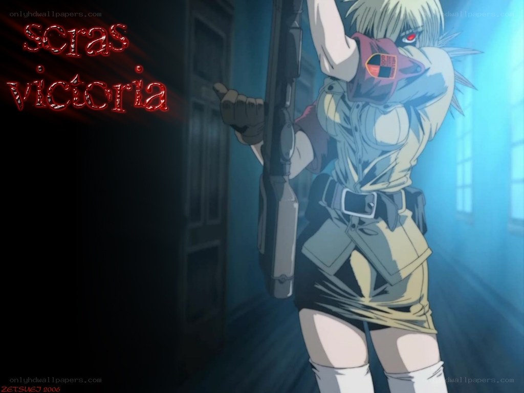 anime character with rifle