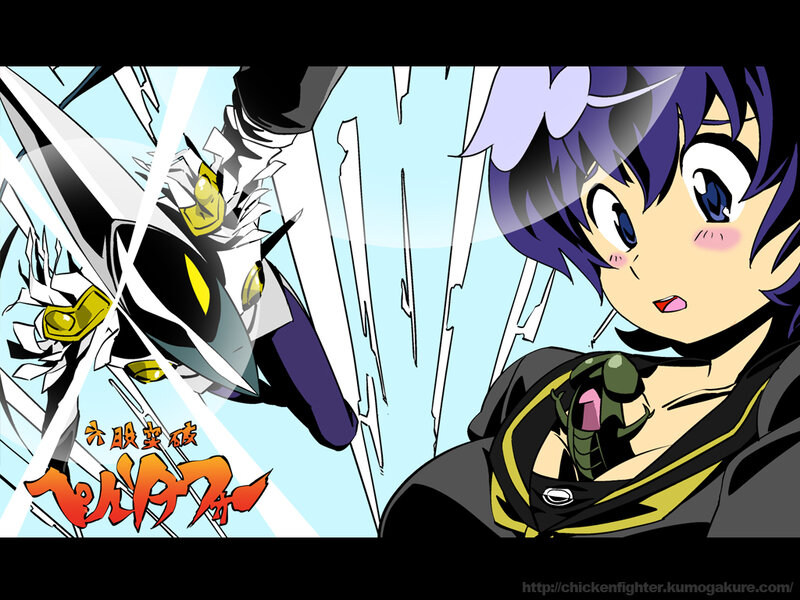 Anime character with robot