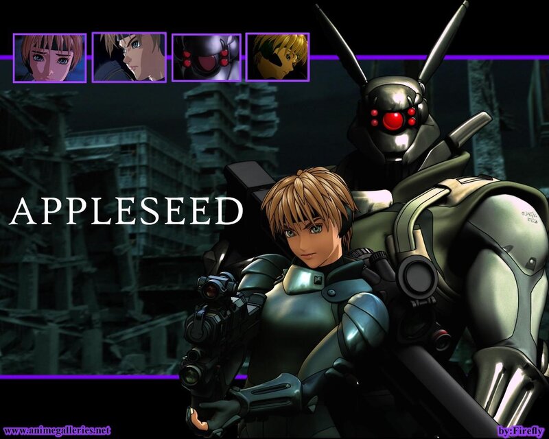 Anime Character with Robot — Black