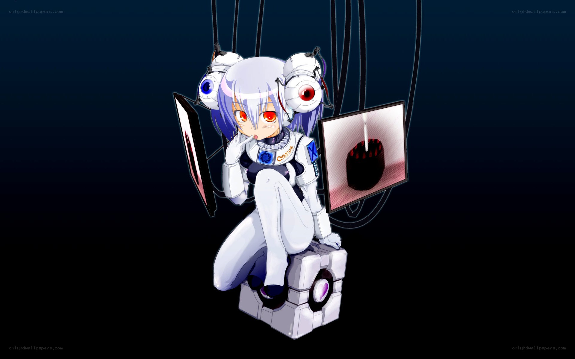 anime character with robotic eyes