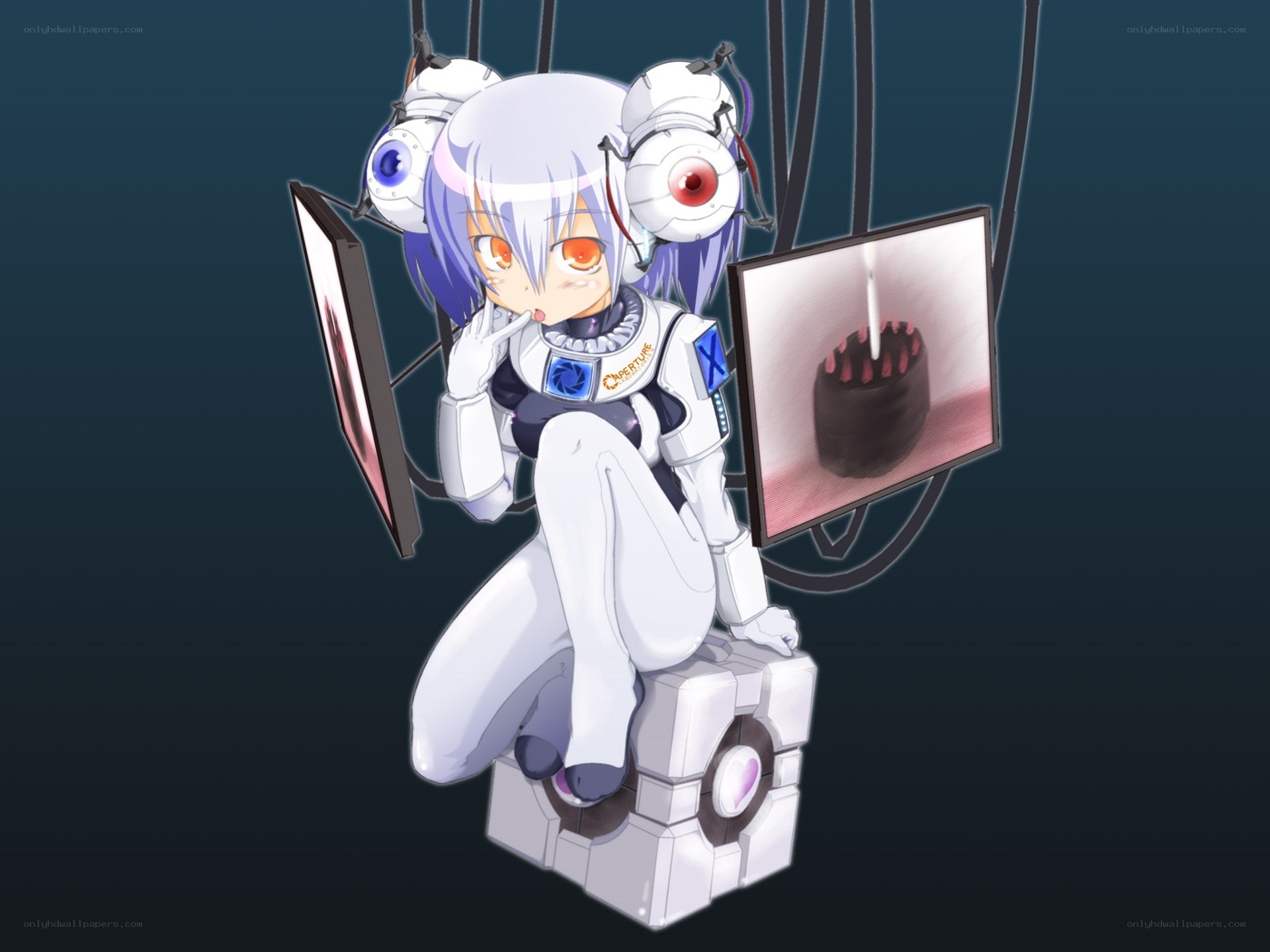 anime character with robotic eyes
