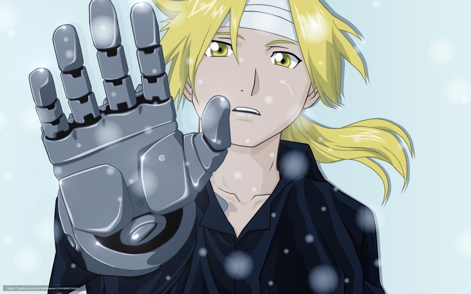 anime character with robotic hand