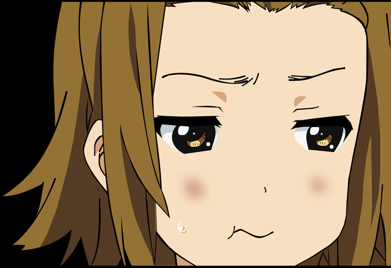 anime character with sad expression