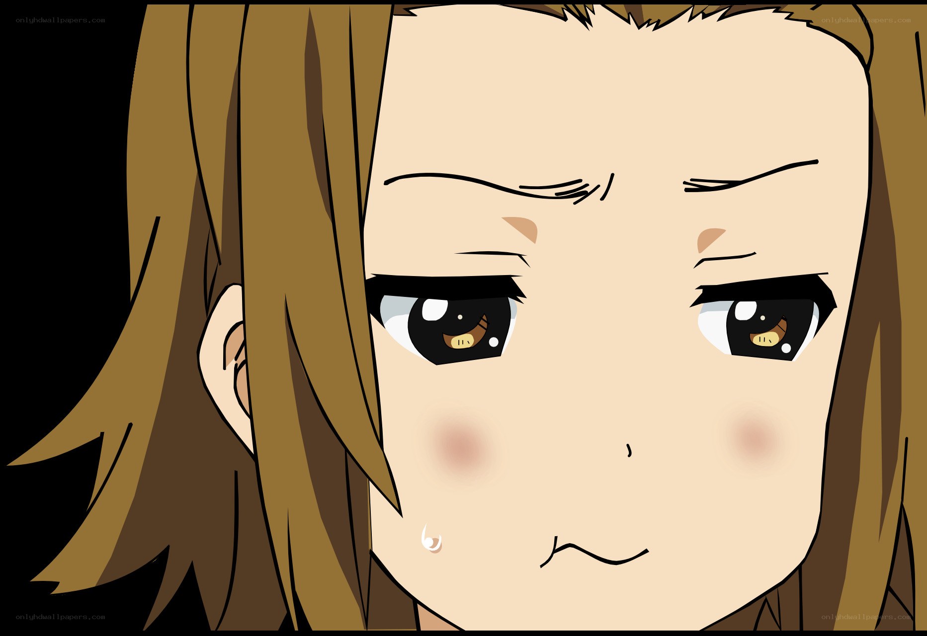 anime character with sad expression