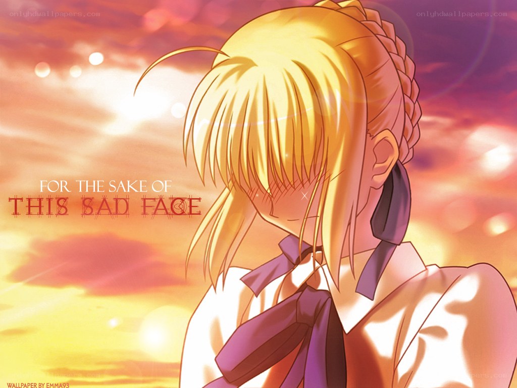 anime character with sad face